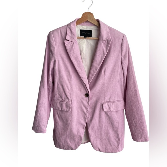 Banana Republic Jackets & Blazers - Banana Republic Cotton/Linen Suit Jacket in Pink sz 10